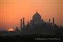 Tádž Mahal při západu slunce