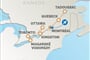 mapka - Východní Kanada - barevný podzim