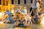 Itálie - Řím, fontány na Piazza Navona