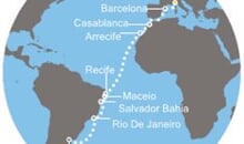 Costa Fascinosa - Itálie, Španělsko, Maroko, Kanárské ostrovy, Brazílie, Argentina