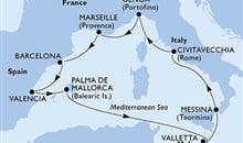 MSC Sinfonia - Itálie, Francie, Španělsko, Malta