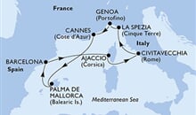 MSC Fantasia - Itálie, Francie, Španělsko