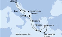 MSC Lirica - Itálie, Řecko, Chorvatsko