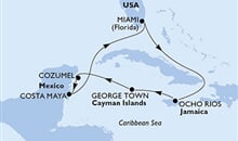 MSC Seaside - USA, Jamajka, Kajmanské ostrovy, Mexiko