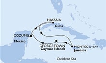 MSC Armonia - Kuba, Jamajka, Kajmanské ostrovy, Mexiko