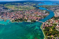 Bodamské jezero a květinový ostrov Mainau