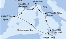 MSC Meraviglia - Španělsko, Francie, Itálie, Malta (z Barcelony)