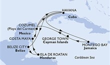 MSC Opera - Kuba, Belize, Honduras, Mexiko, Jamajka, Kajmanské ostrovy