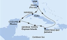 MSC Armonia - USA, Jamajka, Kajmanské ostrovy, Mexiko, Kuba