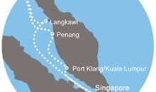 Costa Fortuna - Singapur, Malajsie, Thajsko