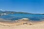 Panoramatické foto pláže v oblasti, Porto Rotondo, Sardinie, Itálie