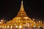 Rangún – večerní pagoda Shwedagon