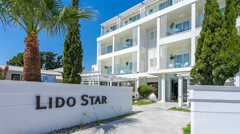 Hotel Lido Star: fotografie vybavení exteriérů a interiérů ubytování.