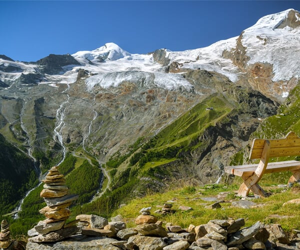 Pohodový týden v Alpách - Saas Fee - švýcarská perla v zajetí čtyřtisícovek s kartou