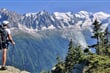 ohromující panorama masivu Mont Blanc (4 810 m) s panoramatické cesty
