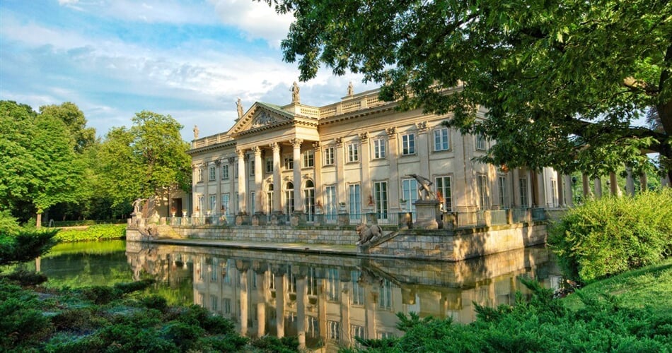 Poznávací zájezd Polsko -  Varšava - Lazienki park - Královský palác