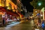 Francie - večerní Montmartre v Paříži