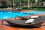 relaxing, loungers, pool side