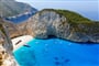 Poznávací zájezd Řecko - ostrov Zakynthos - pláž Navagio
