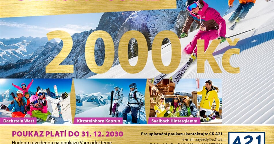 Dárkový poukaz Rakousko 2000 Kč