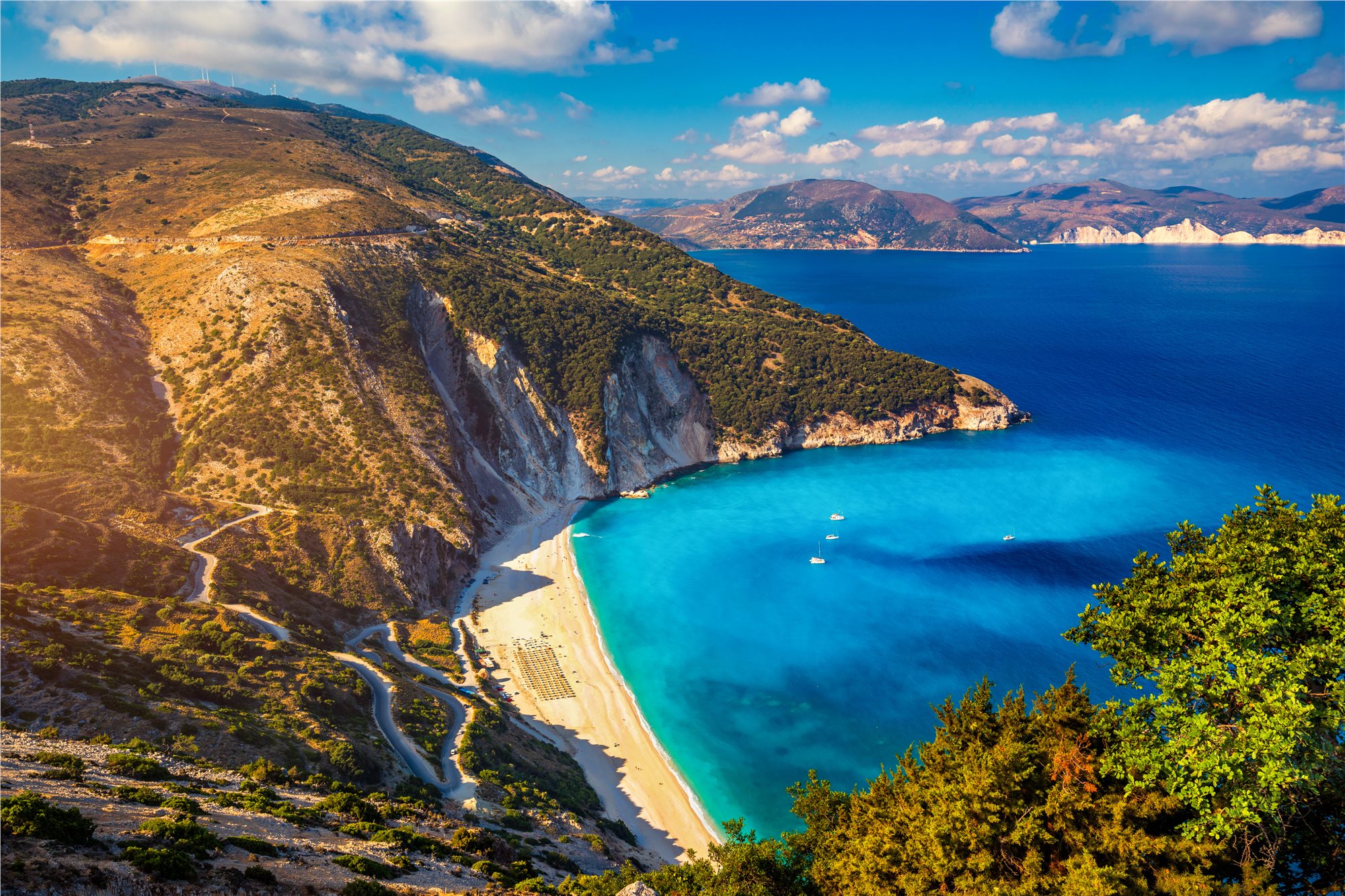 Řecko - ostrov Kefalonia - pláž Myrthos