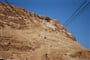 Izrael - lanovka na Masadu