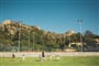 Fotbalové hřiště, Baja Sardinia, Sardinie