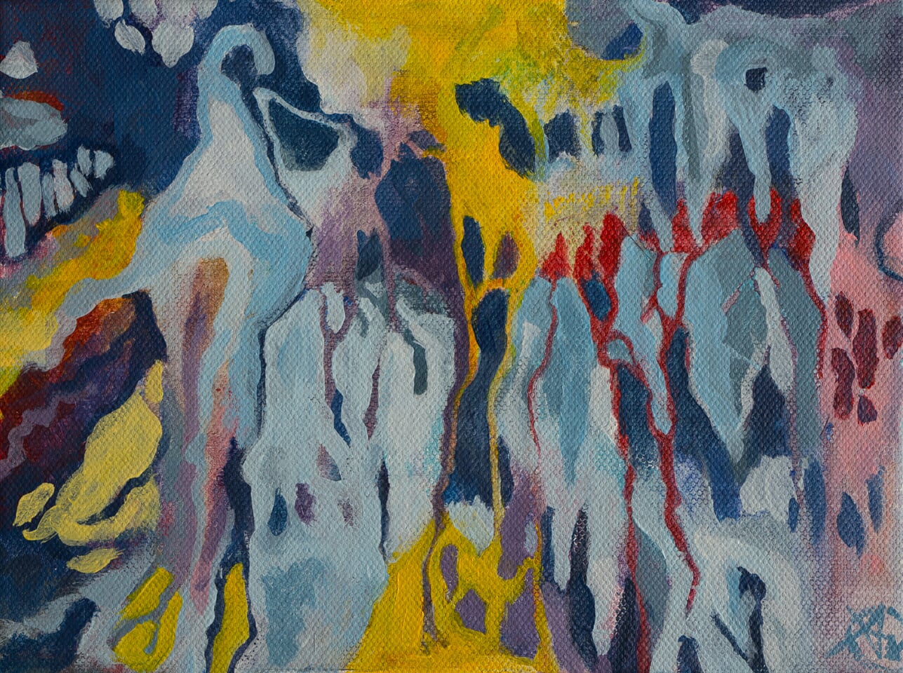 Bloody golden icicles