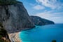 Pověstná pláž Porto Katsiki, Lefkada