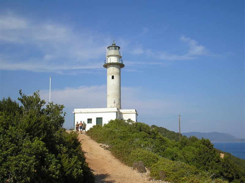 Mys Doukato s majákem Akratas, Lefkada