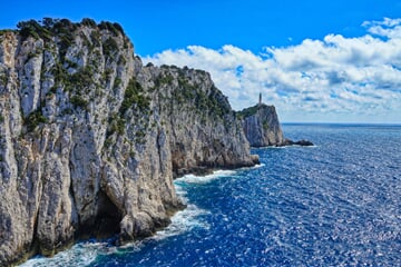 Útesy ostrova Lefkada