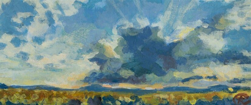Glowing cloud
