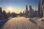 finland, lapland, wintry, běžky, běžecké lyžování, laponsko