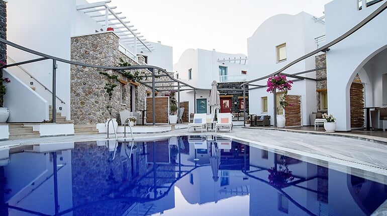 Hotel La Mer Deluxe: fotografie vybavení exteriérů a interiérů ubytování.