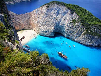 Pláž Navagio, symbol ostrova Zakynthos