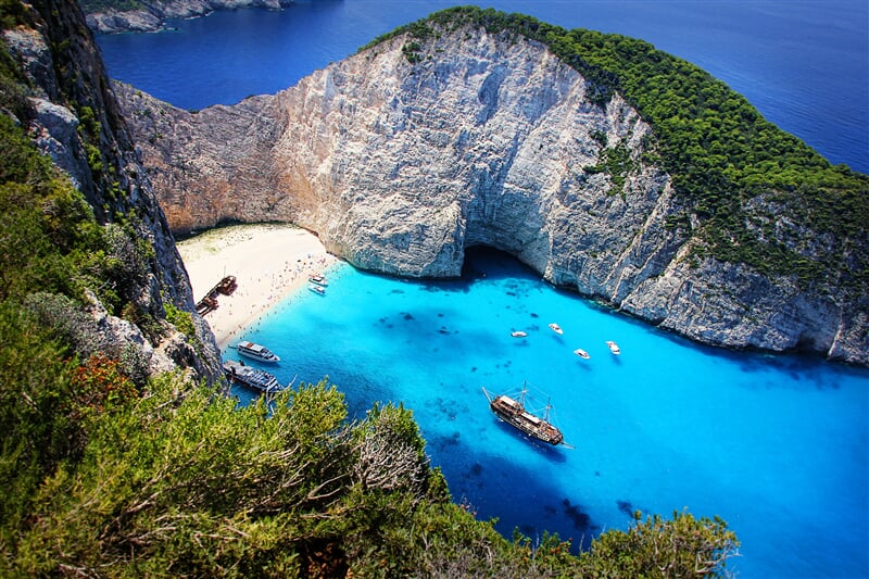 Pláž Navagio, symbol ostrova Zakynthos