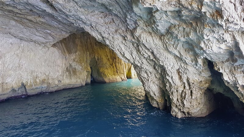 Modrá jeskyně, ostrov Paxos