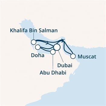 Trasa plavby CFI-DXB11034
