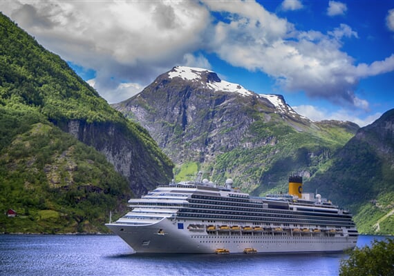 fjords, norway, boat, loď