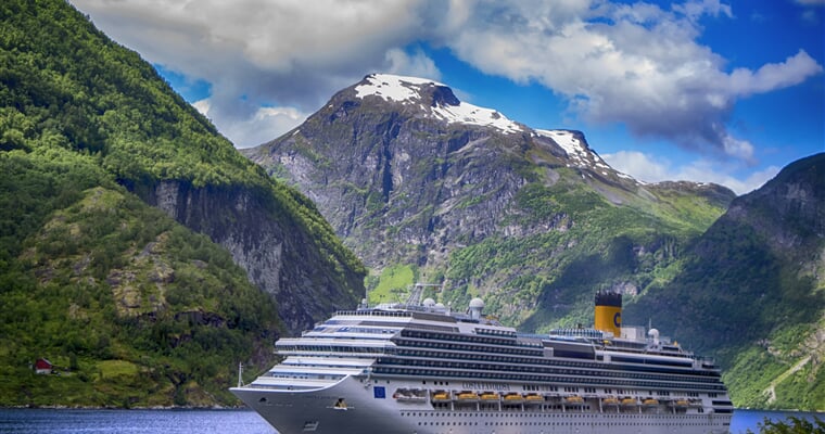 fjords, norway, boat, loď