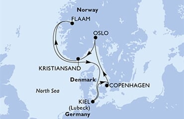 MSC Grandiosa - Dánsko, Norsko, Německo (z Kodaně)