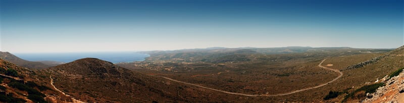 Panorama řeckého ostrova Kythira