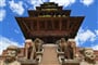 Nyatapola Temple close up, Bhaktapur, Nepal. (31-08-2017)_shutterstock_725866738