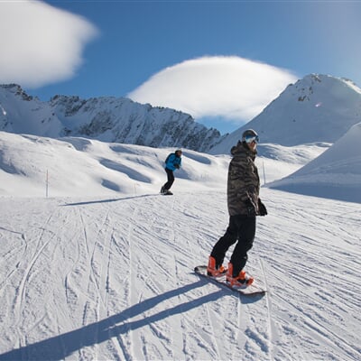 Inverno Snowboard Ghiacciaio pista Icaro DSC5054