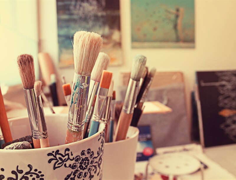 brushes, art, painting