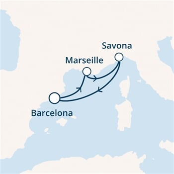 Trasa plavby CFO-BCN03243