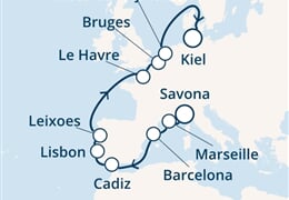 Costa Fascinosa - Itálie, Francie, Španělsko, Portugalsko, Belgie, ... (ze Savony)
