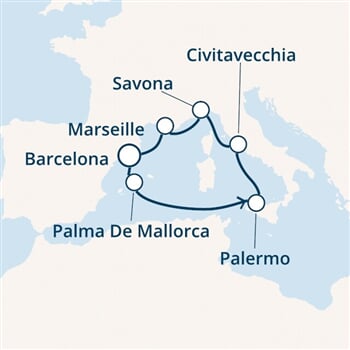Trasa plavby CSM-BCN07292
