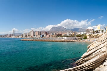 Pláže letoviska Benidorm na Costa Blanca