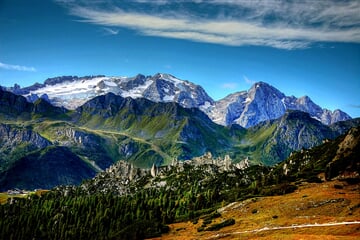 Italské Dolomity, štíty Marmolada